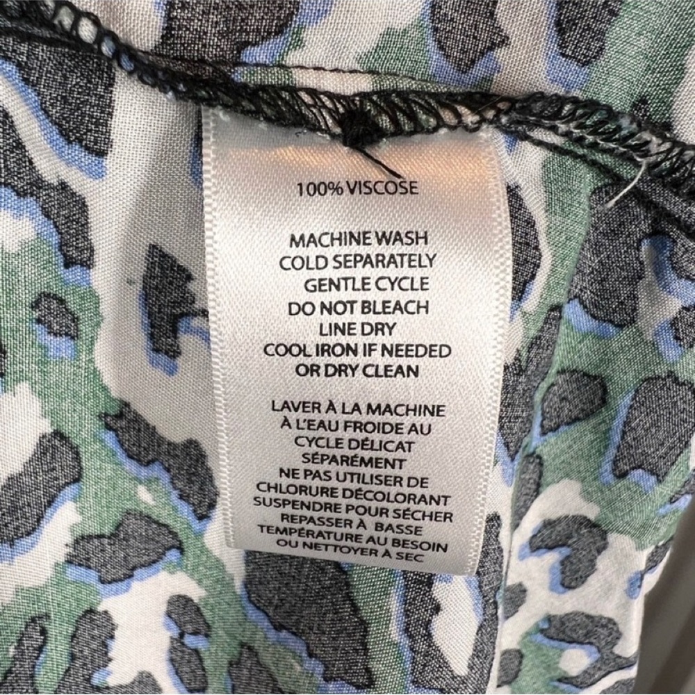 EUC Beachlunchlounge Tanzania Animal Print Blouse - Picture 11 of 11